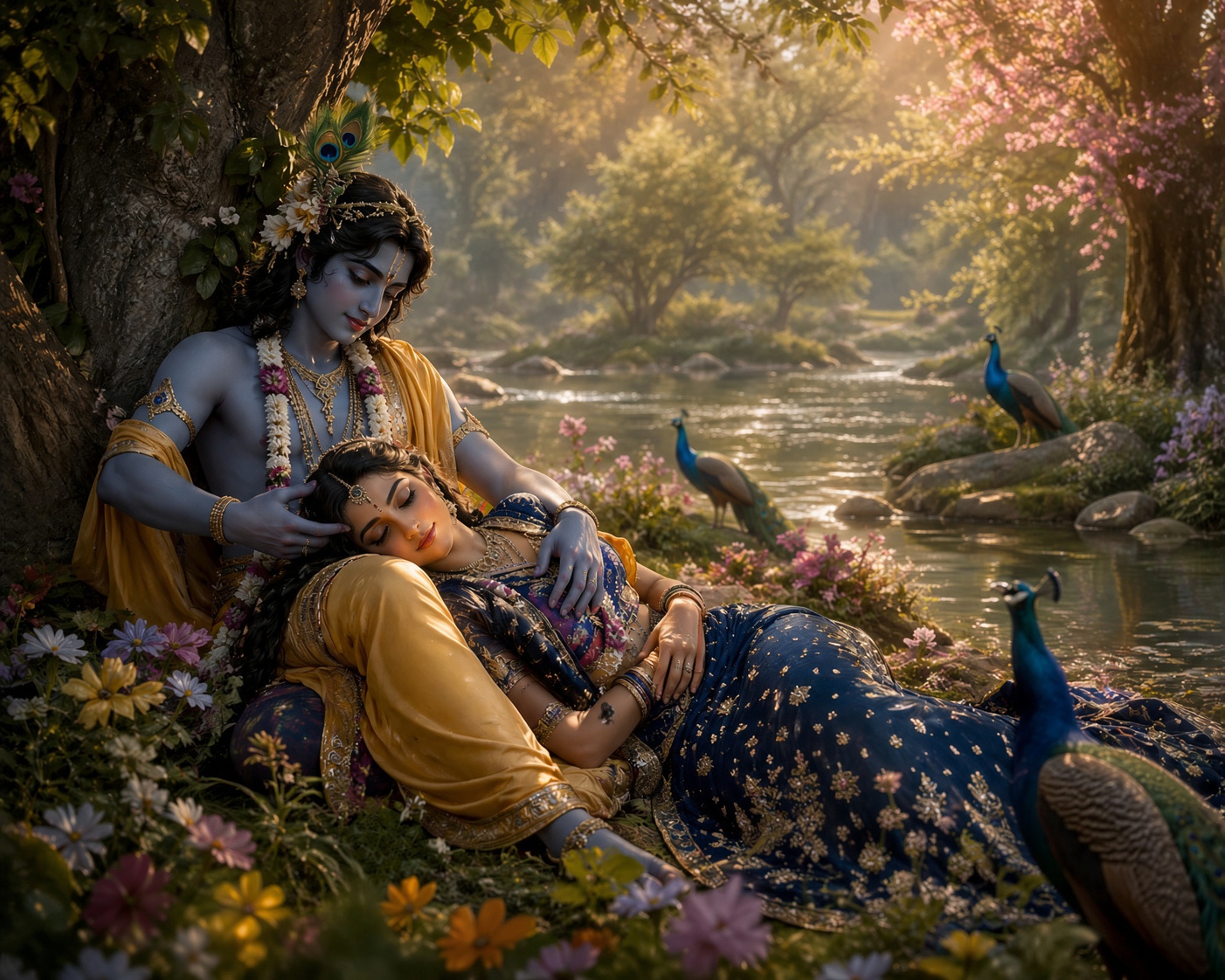 Radha and Krishna by Yamuna 44
