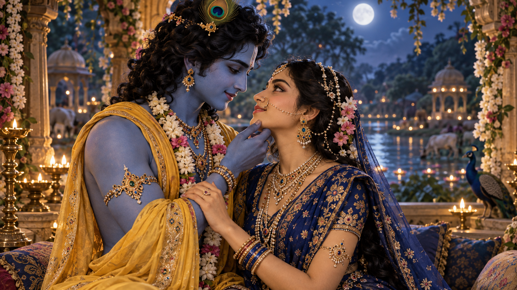 Radha and Krishna by Yamuna 64