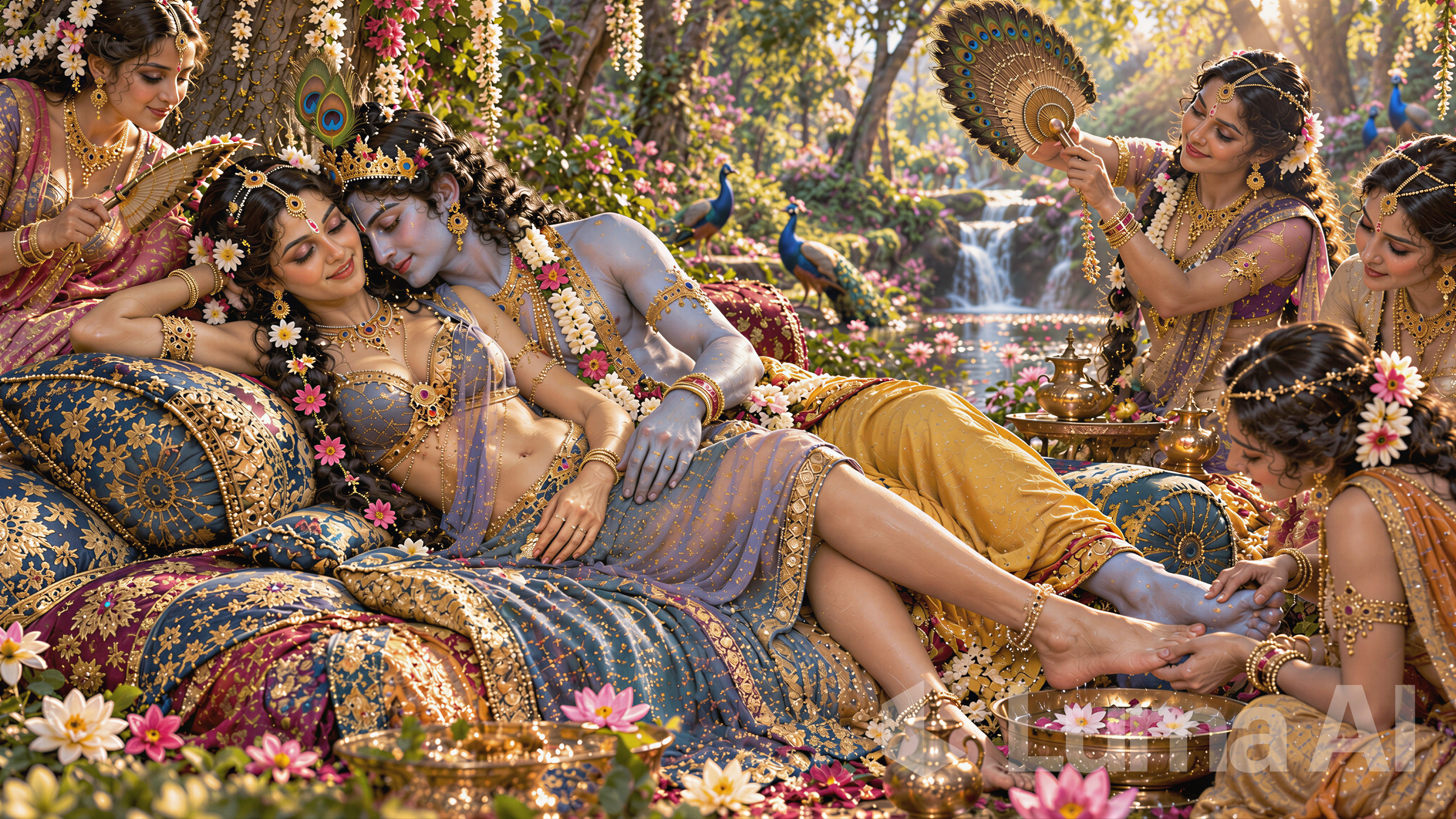 Radha and Krishna pastimes in Vrindavan 1
